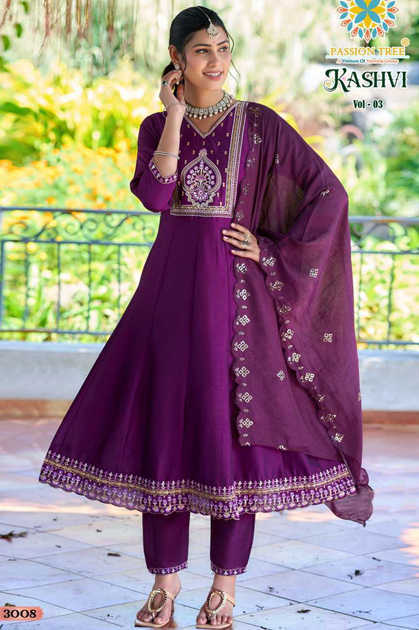 Passion Tree Kashvi Vol 3 Kurti with Dupatta Bottom Silk Catalog 8 Pcs Passion Tree Kashvi Vol 3 Kurti with Dupatta Bottom Silk Catalog 8 Pcs