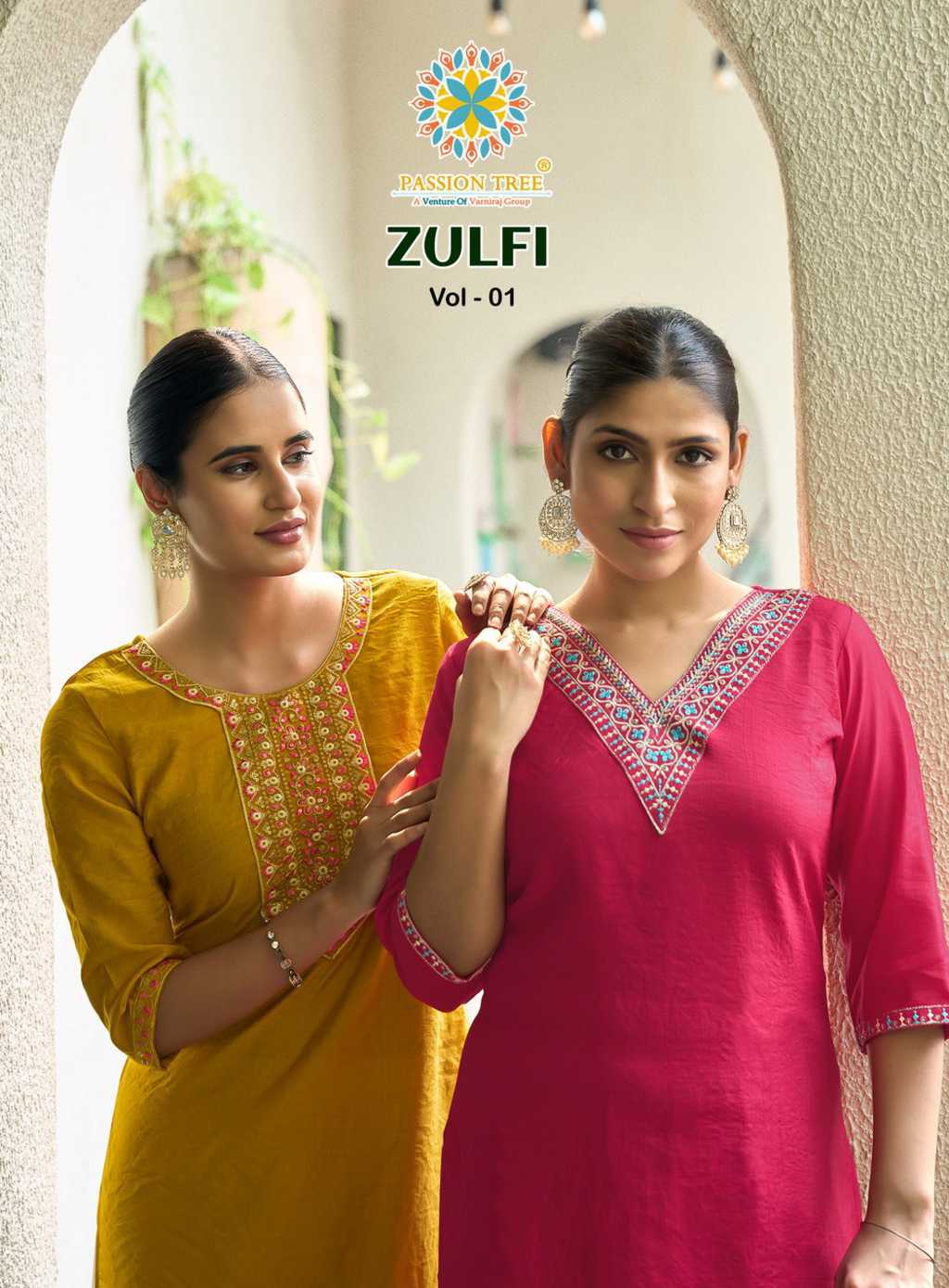 Passion Tree Zulfi Vol 1 Kurti Fancy Catalog 7 Pcs (10) Passion Tree Zulfi Vol 1 Kurti Fancy Catalog 7 Pcs - Image 11