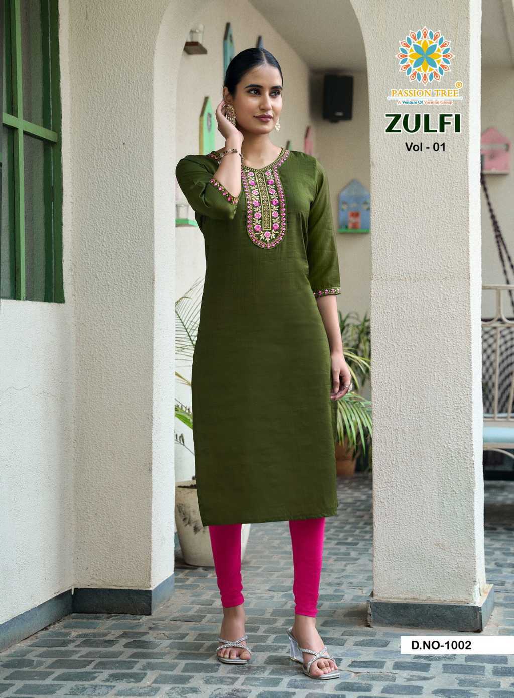 Passion Tree Zulfi Vol 1 Kurti Fancy Catalog 7 Pcs (4) Passion Tree Zulfi Vol 1 Kurti Fancy Catalog 7 Pcs - Image 5