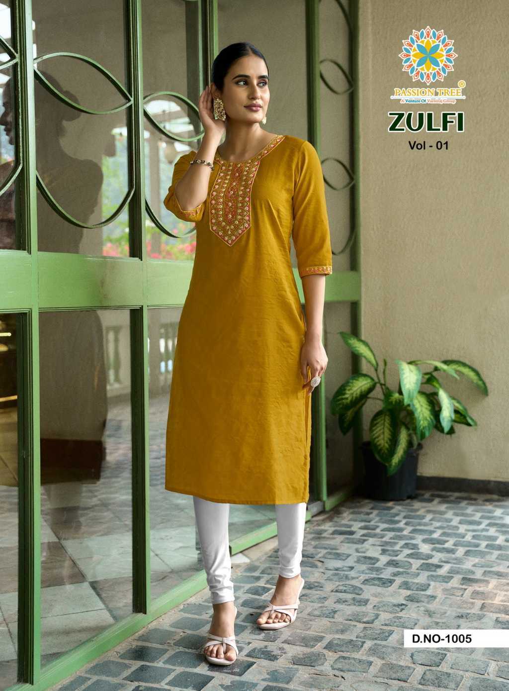 Passion Tree Zulfi Vol 1 Kurti Fancy Catalog 7 Pcs (7) Passion Tree Zulfi Vol 1 Kurti Fancy Catalog 7 Pcs - Image 8