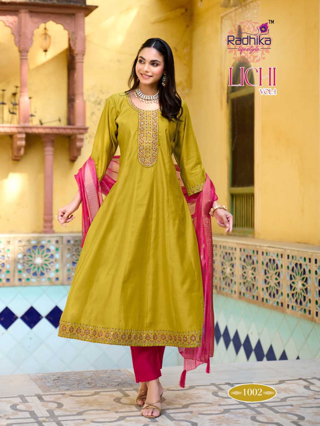 Radhika Lichi Vol 1 Kurti with Dupatta Bottom Silk Catalog 6 Pcs (4) Radhika Lichi Vol 1 Kurti with Dupatta Bottom Silk Catalog 6 Pcs - Image 5