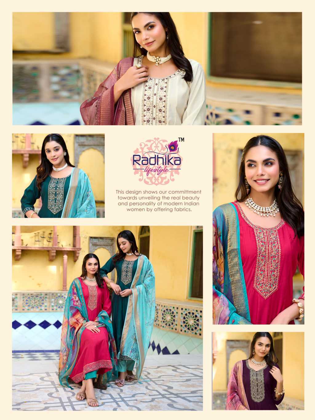 Radhika Lichi Vol 1 Kurti with Dupatta Bottom Silk Catalog 6 Pcs (9) Radhika Lichi Vol 1 Kurti with Dupatta Bottom Silk Catalog 6 Pcs - Image 10