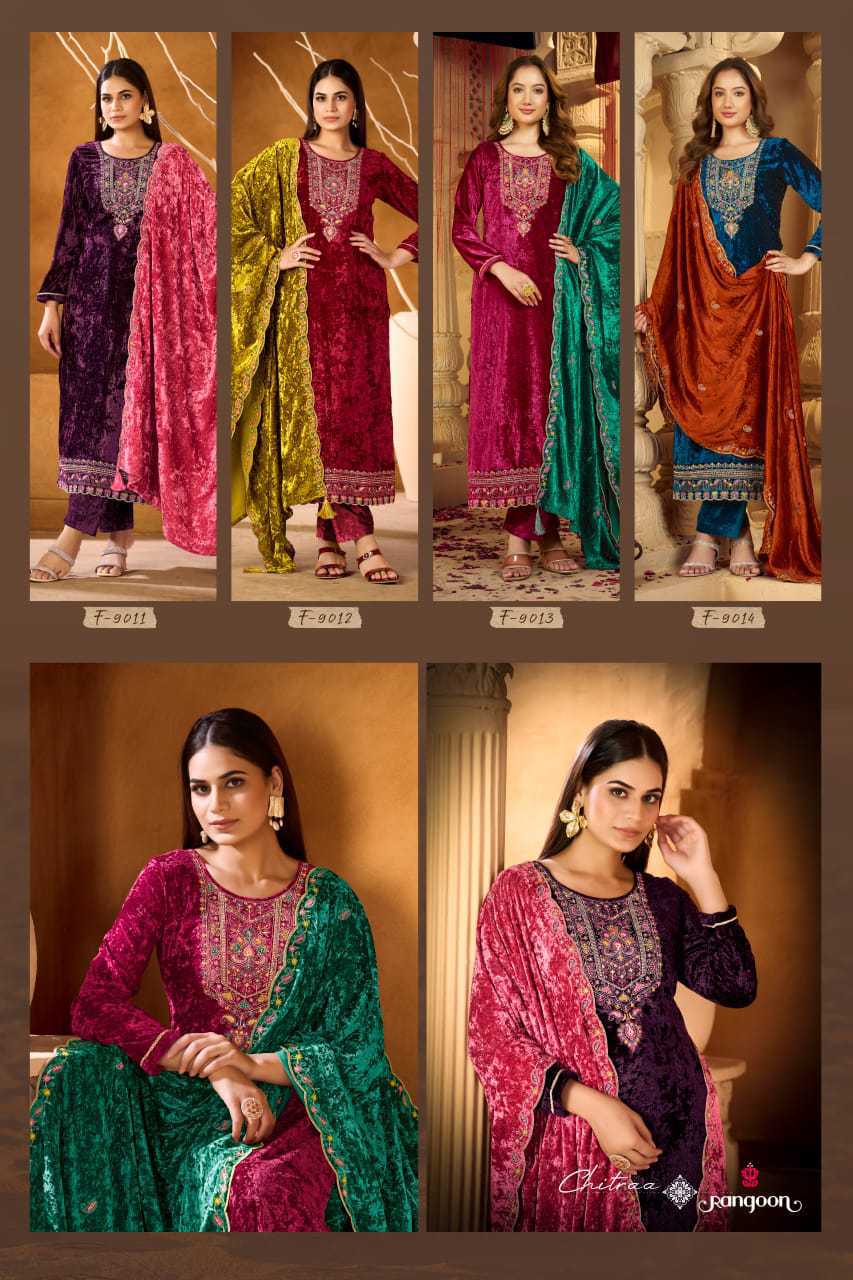 Rangoon Chitraa by Kessi Velvet Readymade Salwar Suit Catalog 4 Pcs (5) Rangoon Chitraa by Kessi Velvet Readymade Salwar Suit Catalog 4 Pcs - Image 6