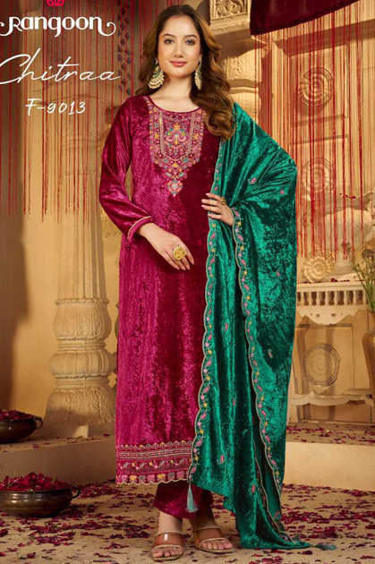 Rangoon Chitraa by Kessi Velvet Readymade Salwar Suit Catalog 4 Pcs Rangoon Chitraa by Kessi Velvet Readymade Salwar Suit Catalog 4 Pcs