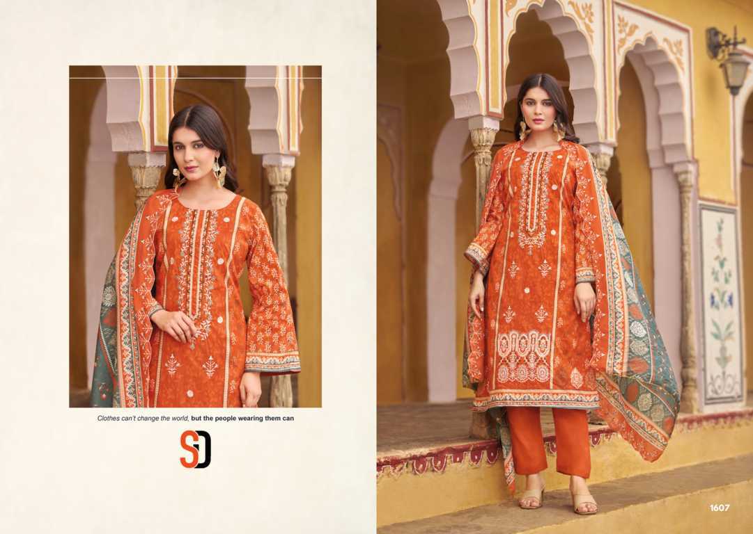 Shraddha Bin Saeed Lawn Collection Vol 16 Salwar Suit Catalog 8 Pcs (10) Shraddha Bin Saeed Lawn Collection Vol 16 Salwar Suit Catalog 8 Pcs - Image 11