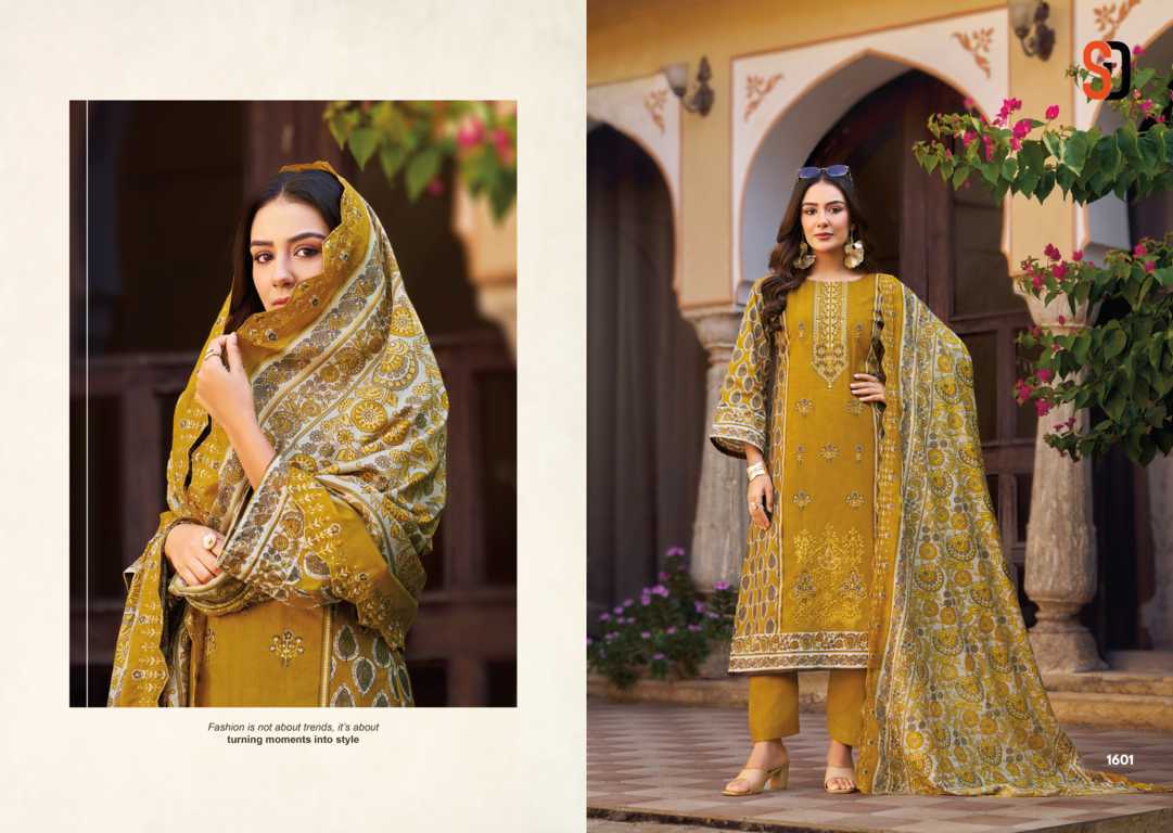 Shraddha Bin Saeed Lawn Collection Vol 16 Salwar Suit Catalog 8 Pcs (3) Shraddha Bin Saeed Lawn Collection Vol 16 Salwar Suit Catalog 8 Pcs - Image 4