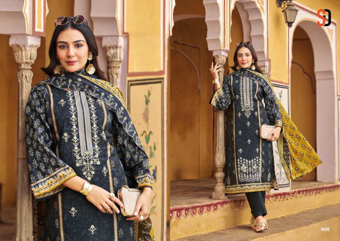 Shraddha Bin Saeed Lawn Collection Vol 16 Salwar Suit Catalog 8 Pcs (8) Shraddha Bin Saeed Lawn Collection Vol 16 Salwar Suit Catalog 8 Pcs - Image 9