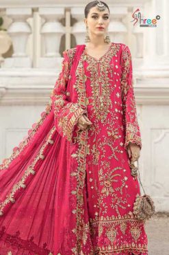 Shree Fabs K 5504 A-D Chiffon Salwar Suit Catalog 4 Pcs