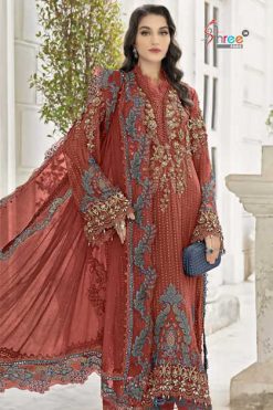 Shree Fabs Maria B Chiffons SF 5535 A D Chiffon Salwar Suit Catalog 4 Pcs 247x371 - Surat Fabrics