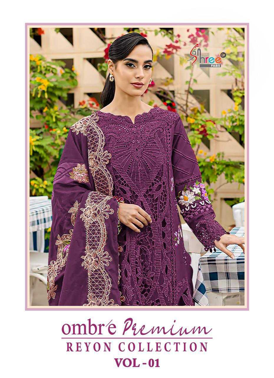 Shree Fabs Ombre Premium Rayon Collection Vol 1 Salwar Suit Catalog 5 Pcs (1) Shree Fabs Ombre Premium Rayon Collection Vol 1 Salwar Suit Catalog 5 Pcs - Image 2