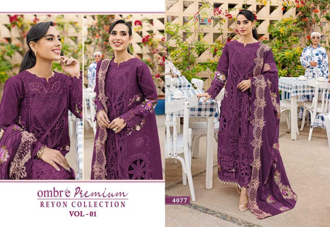Shree Fabs Ombre Premium Rayon Collection Vol 1 Salwar Suit Catalog 5 Pcs (3) Shree Fabs Ombre Premium Rayon Collection Vol 1 Salwar Suit Catalog 5 Pcs - Image 4