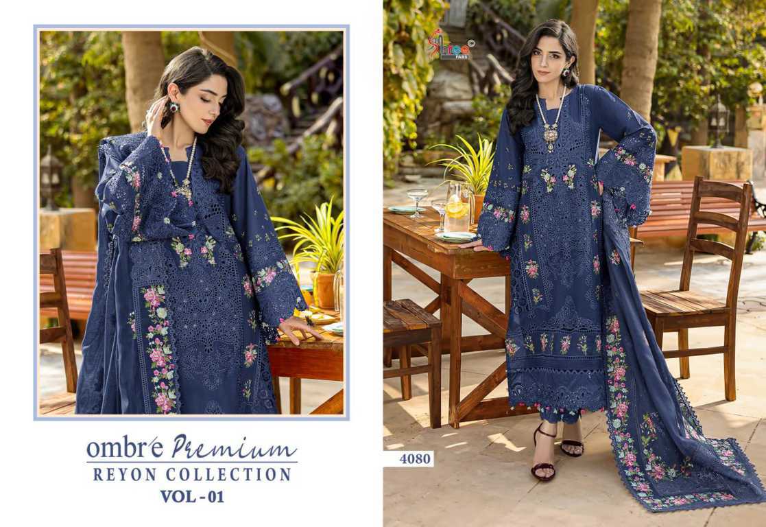 Shree Fabs Ombre Premium Rayon Collection Vol 1 Salwar Suit Catalog 5 Pcs (4) Shree Fabs Ombre Premium Rayon Collection Vol 1 Salwar Suit Catalog 5 Pcs - Image 5
