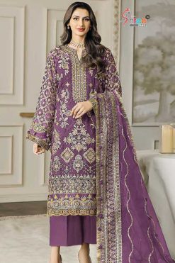 Shree Fabs SF 5557 A D Chiffon Salwar Suit Catalog 4 Pcs 247x371 - Surat Fabrics