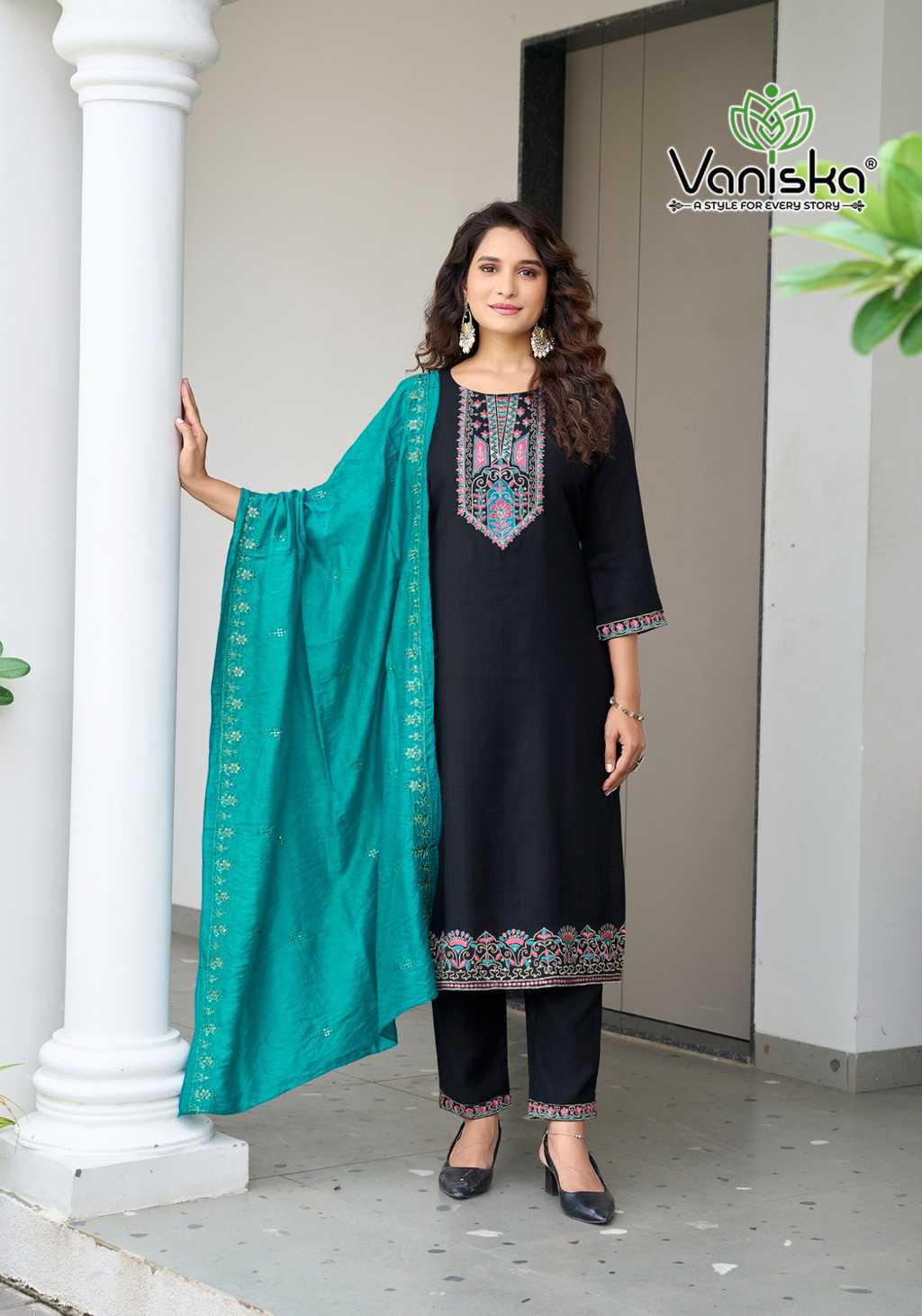 Vaniska Palak Vol 2 Kurti with Dupatta Bottom Silk Catalog 6 Pcs (5) Vaniska Palak Vol 2 Kurti with Dupatta Bottom Silk Catalog 6 Pcs - Image 6