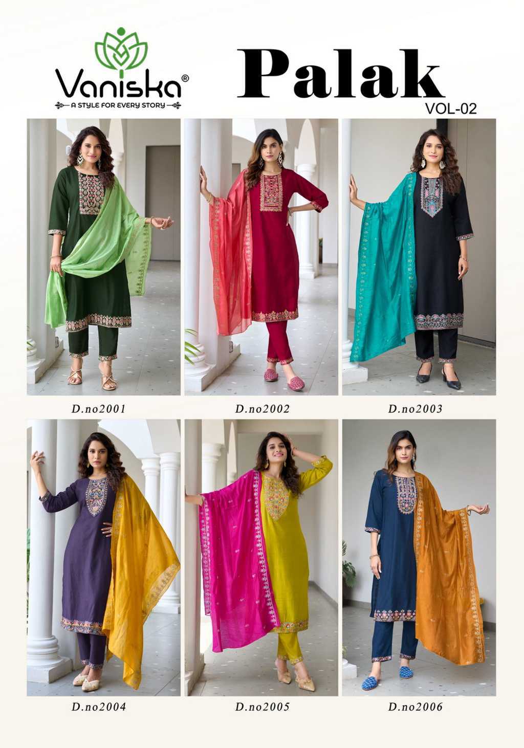 Vaniska Palak Vol 2 Kurti with Dupatta Bottom Silk Catalog 6 Pcs (8) Vaniska Palak Vol 2 Kurti with Dupatta Bottom Silk Catalog 6 Pcs - Image 9
