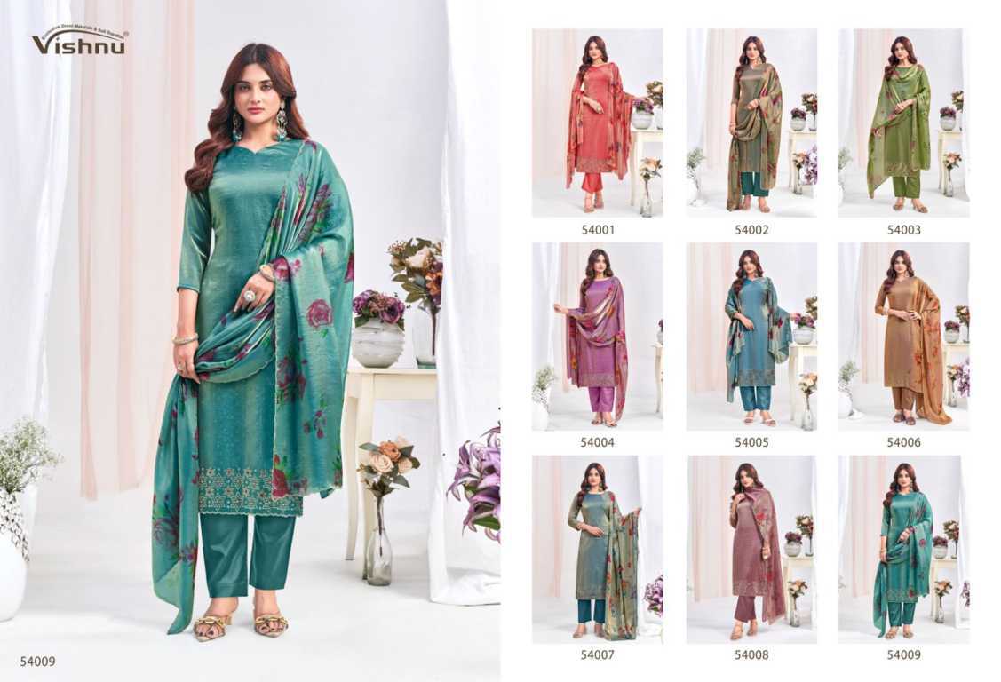 Vishnu Farhana Silk Salwar Suit Catalog 9 Pcs (10) Vishnu Farhana Silk Salwar Suit Catalog 9 Pcs - Image 11