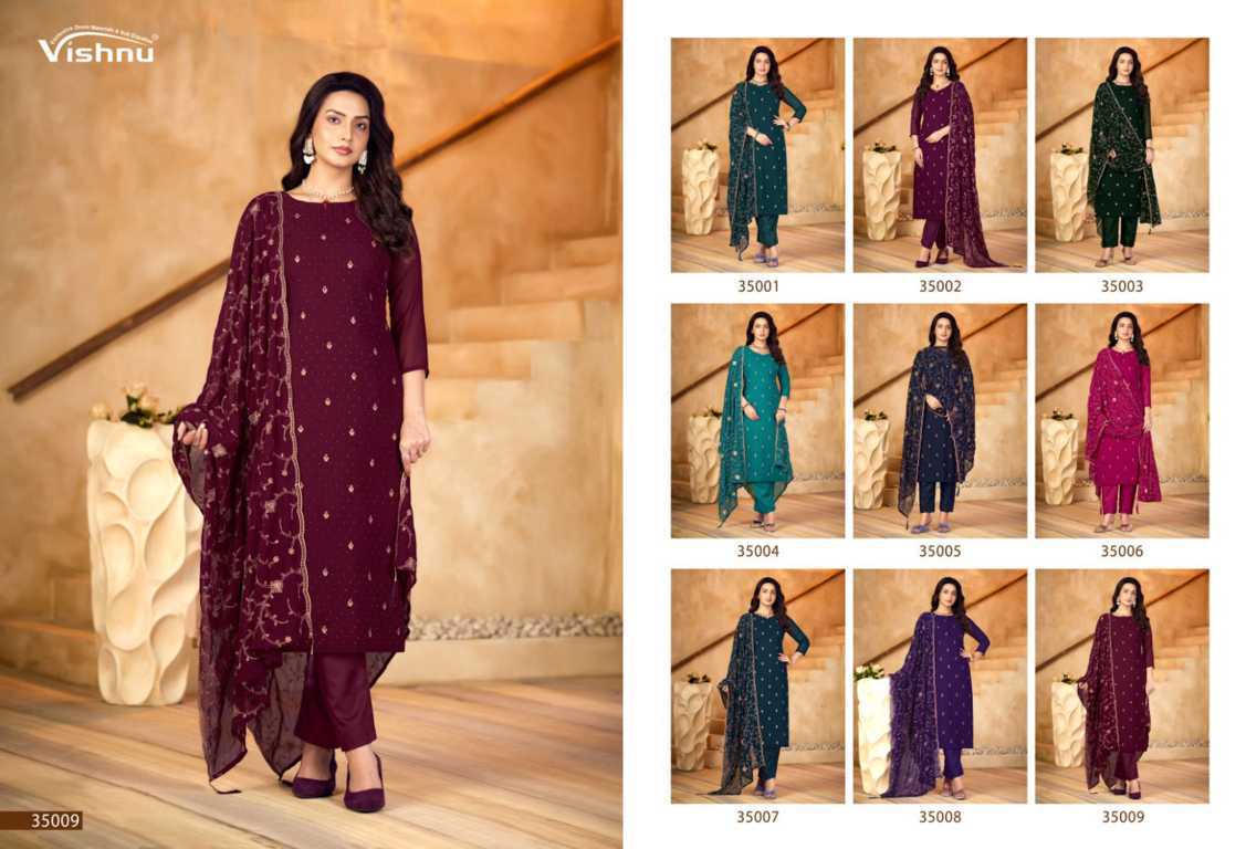 Vishnu Shabnam Georgette Salwar Suit Catalog 9 Pcs (10) Vishnu Shabnam Georgette Salwar Suit Catalog 9 Pcs - Image 11
