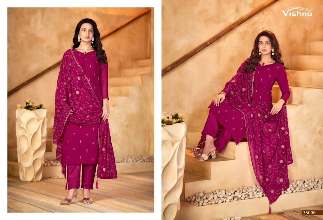 Vishnu Shabnam Georgette Salwar Suit Catalog 9 Pcs (3) Vishnu Shabnam Georgette Salwar Suit Catalog 9 Pcs - Image 4