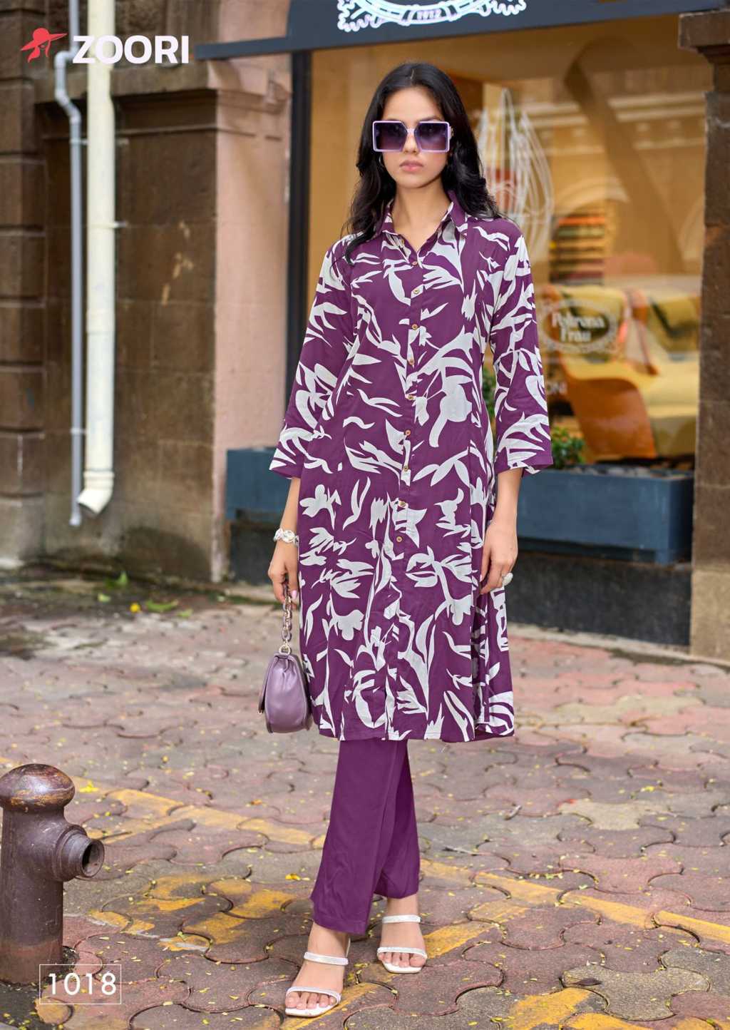 Zoori Alexa Vol 4 Rayon Kurti with Bottom Catalog 6 Pcs (4) Zoori Alexa Vol 4 Rayon Kurti with Bottom Catalog 6 Pcs - Image 5