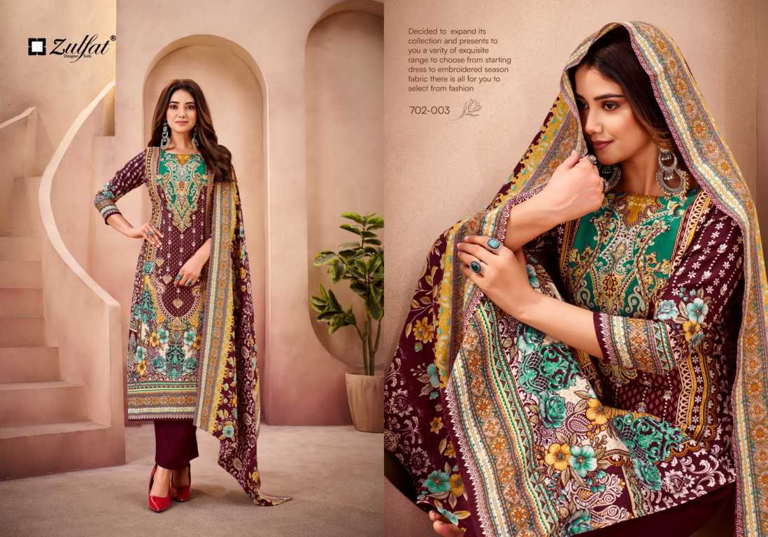 Zulfat Afsana by Belliza Pashmina Salwar Suit Catalog 4 Pcs (5) Zulfat Afsana by Belliza Pashmina Salwar Suit Catalog 4 Pcs - Image 6