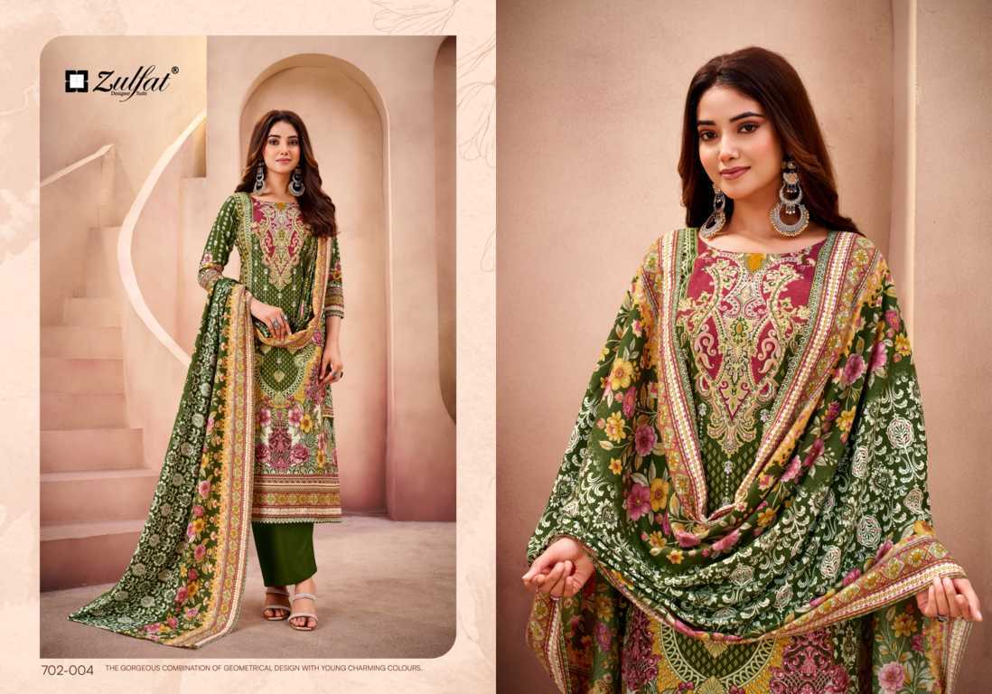 Zulfat Afsana by Belliza Pashmina Salwar Suit Catalog 4 Pcs (6) Zulfat Afsana by Belliza Pashmina Salwar Suit Catalog 4 Pcs - Image 7