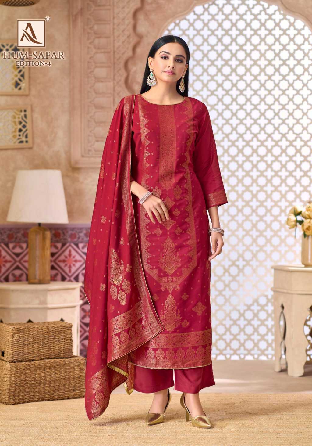 Alok Hum Safar Vol 4 Viscose Salwar Suit Catalog 6 Pcs (10) Alok Hum Safar Vol 4 Viscose Salwar Suit Catalog 6 Pcs - Image 11