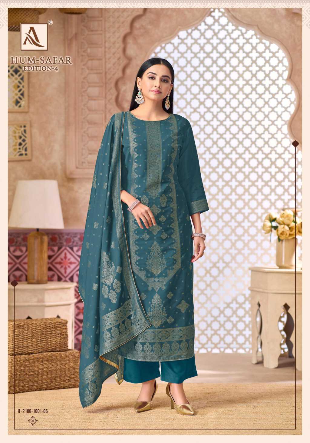 Alok Hum Safar Vol 4 Viscose Salwar Suit Catalog 6 Pcs (2) Alok Hum Safar Vol 4 Viscose Salwar Suit Catalog 6 Pcs - Image 3