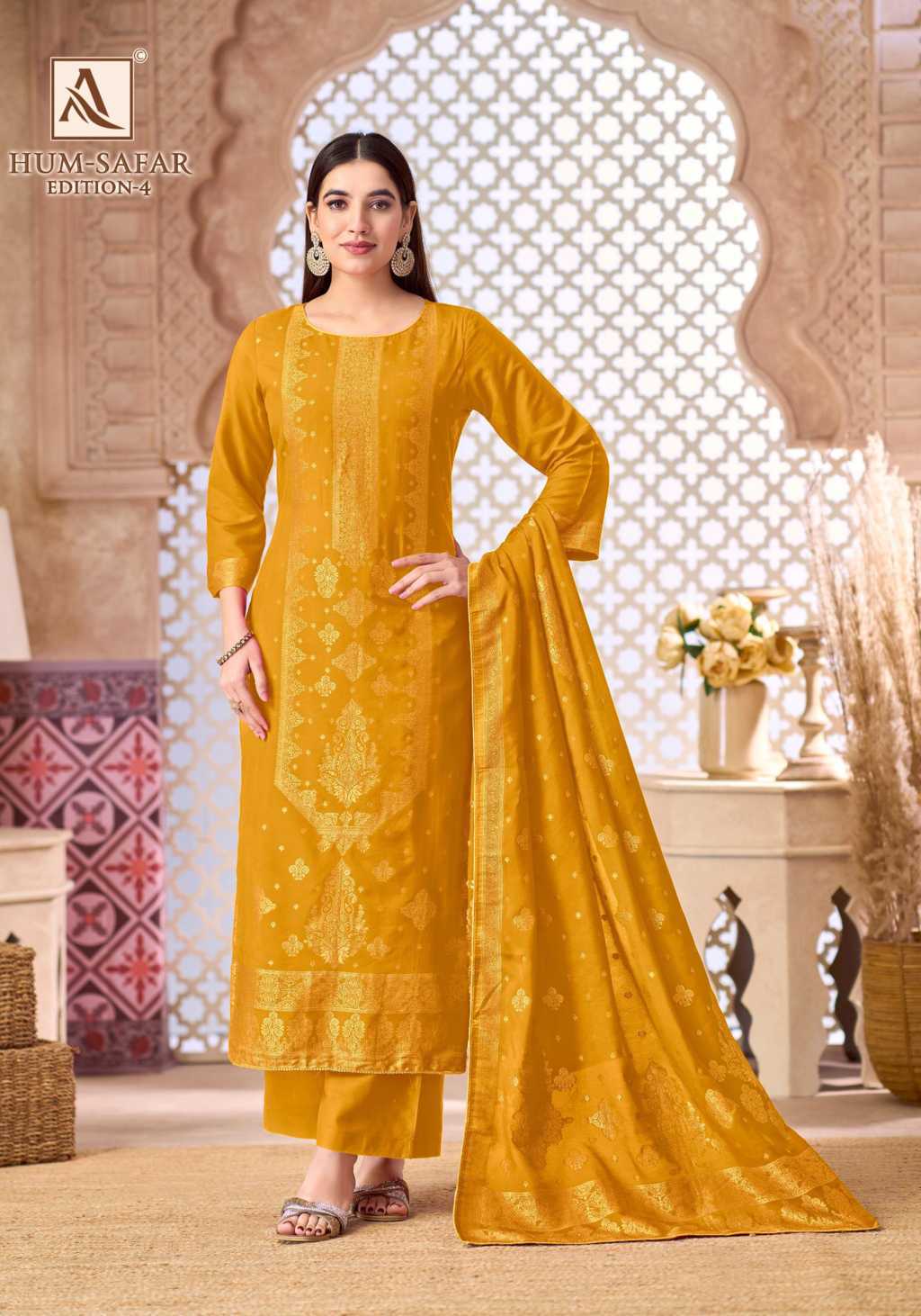 Alok Hum Safar Vol 4 Viscose Salwar Suit Catalog 6 Pcs (4) Alok Hum Safar Vol 4 Viscose Salwar Suit Catalog 6 Pcs - Image 5