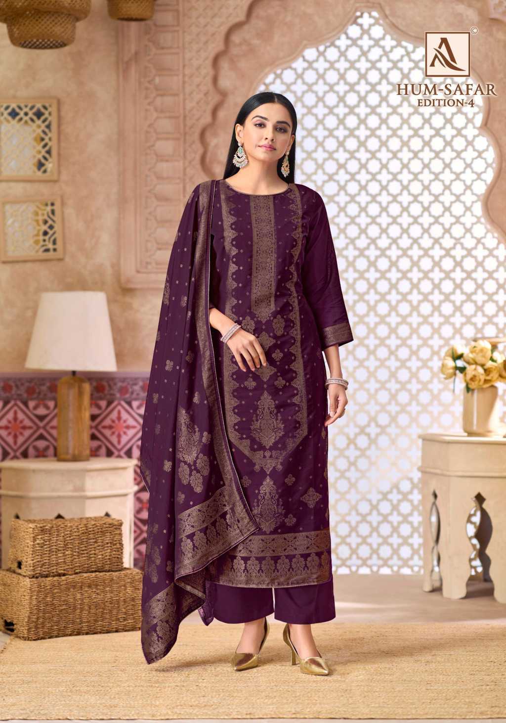 Alok Hum Safar Vol 4 Viscose Salwar Suit Catalog 6 Pcs (5) Alok Hum Safar Vol 4 Viscose Salwar Suit Catalog 6 Pcs - Image 6