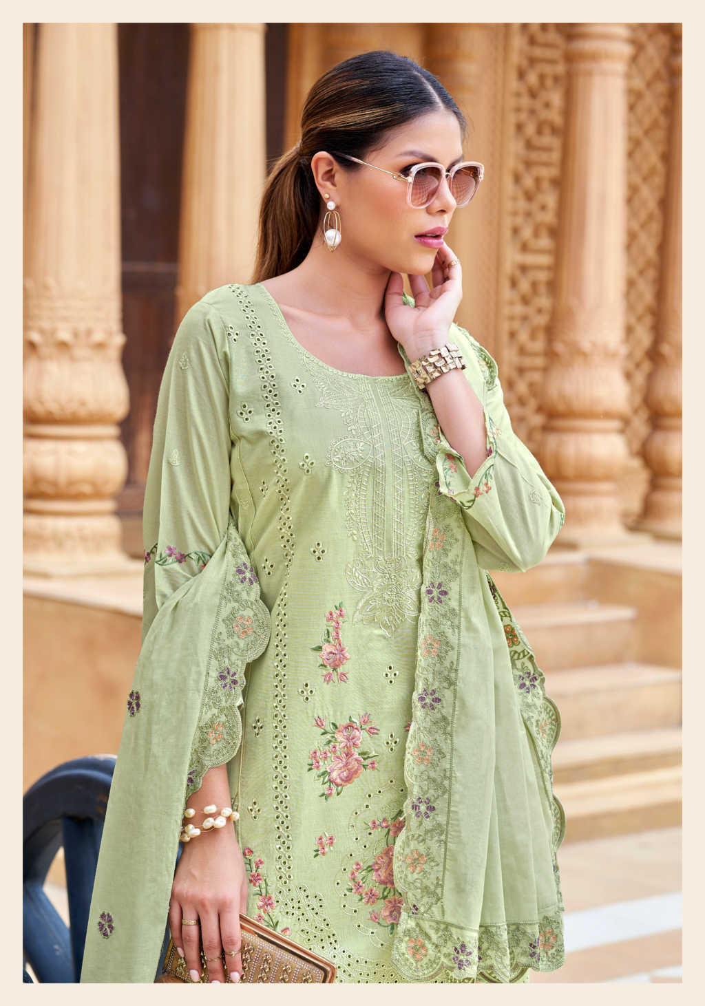 Alok Jade Ombre Cotton Salwar Suit Catalog 6 Pcs (11) Alok Jade Ombre Cotton Salwar Suit Catalog 6 Pcs - Image 12