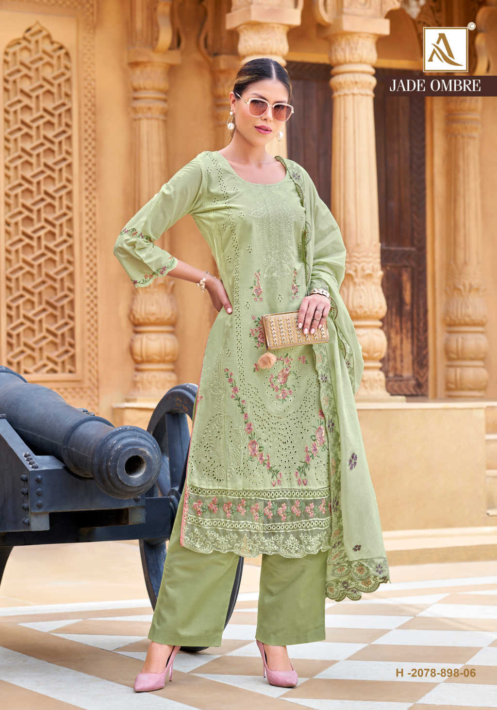 Alok Jade Ombre Cotton Salwar Suit Catalog 6 Pcs (12) Alok Jade Ombre Cotton Salwar Suit Catalog 6 Pcs - Image 13