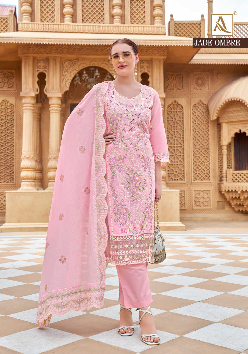 Alok Jade Ombre Cotton Salwar Suit Catalog 6 Pcs (15) Alok Jade Ombre Cotton Salwar Suit Catalog 6 Pcs - Image 16