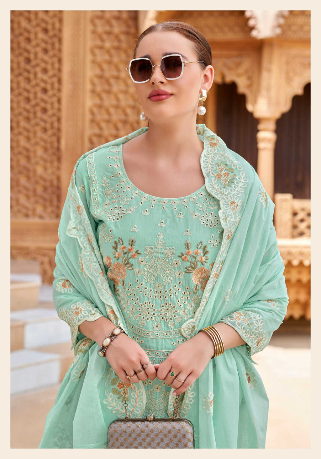 Alok Jade Ombre Cotton Salwar Suit Catalog 6 Pcs (6) Alok Jade Ombre Cotton Salwar Suit Catalog 6 Pcs - Image 7