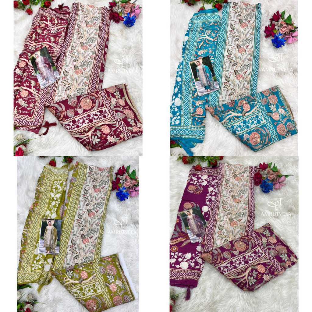 Amrutvela DN 136 A-D Viscose Salwar Suit Catalog 4 Pcs (12) Amrutvela AT 136 A-D Viscose Salwar Suit Catalog 4 Pcs - Image 13