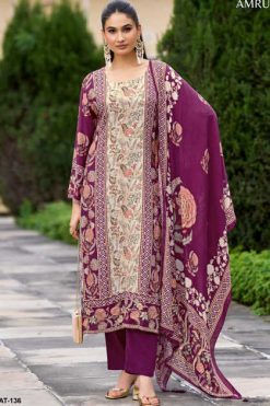 Amrutvela DN 136 A-D Viscose Salwar Suit Catalog 4 Pcs