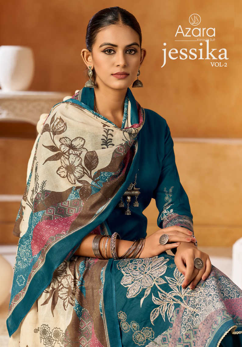 Azara Jessika Vol 2 Cotton Salwar Suit Catalog 4 Pcs (1) Azara Jessika Vol 2 Cotton Salwar Suit Catalog 4 Pcs - Image 2