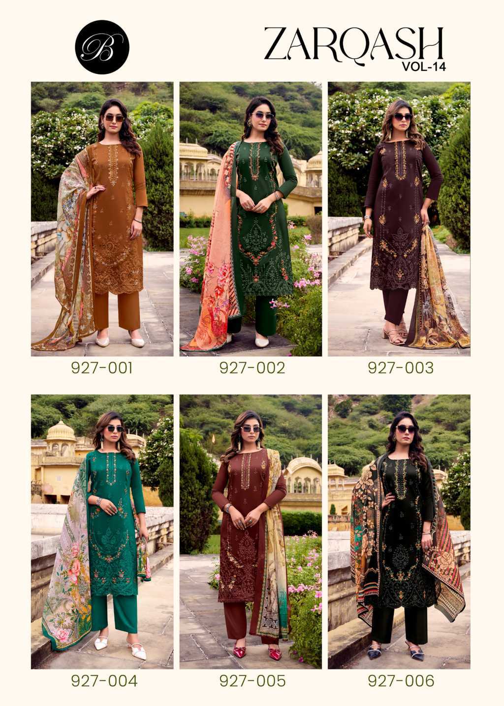 Belliza Zarqash Vol 14 Cotton Salwar Suit Catalog 6 Pcs (11) Belliza Zarqash Vol 14 Cotton Salwar Suit Catalog 6 Pcs - Image 12