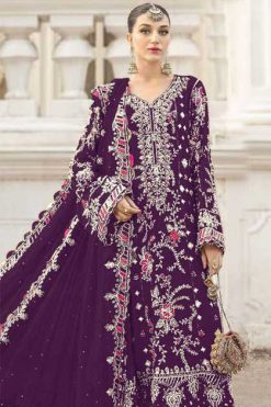 Bilqis B 243 A-E Georgette Salwar Suit Catalog 5 Pcs