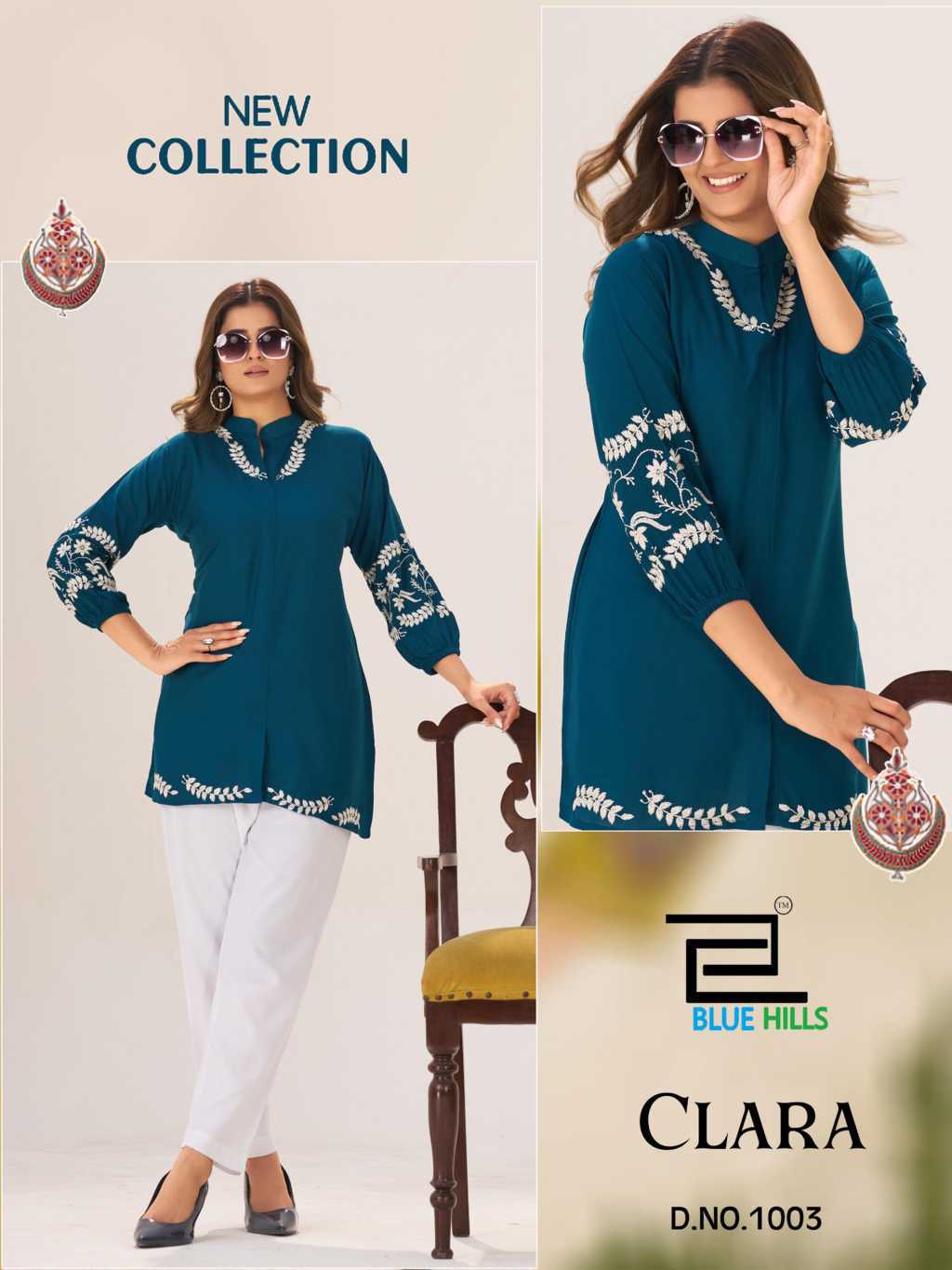 Blue Hills Clara Rayon Tops Catalog 4 Pcs (2) Blue Hills Clara Rayon Tops Catalog 4 Pcs - Image 3