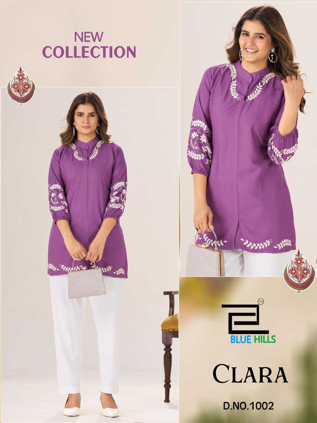 Blue Hills Clara Rayon Tops Catalog 4 Pcs (5) Blue Hills Clara Rayon Tops Catalog 4 Pcs - Image 6