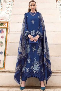 Deepsy Maria B Premium Embroidered DN 1536 A-D Chiffon Cotton Salwar Suit Catalog 4 Pcs