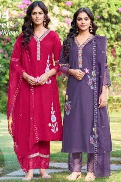 Karissa Alisa Kurti with Dupatta Bottom Viscose Catalog 4 Pcs