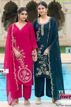 Karissa Season Kurti with Dupatta Bottom Viscose Catalog 6 Pcs