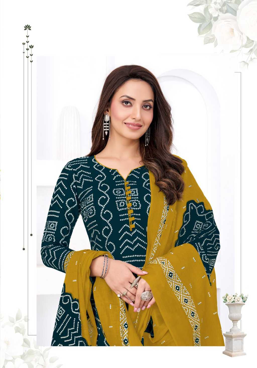 Miss World Choice Bandhani Special Vol 18 Cotton Salwar Suit Catalog 10 Pcs (4) Miss World Choice Bandhani Special Vol 18 Cotton Salwar Suit Catalog 10 Pcs - Image 5
