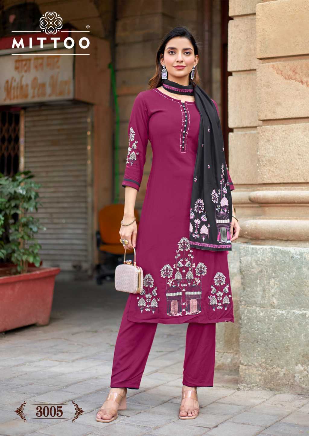Mittoo Kalamay Kurti with Dupatta Bottom Rayon Catalog 6 Pcs (8) Mittoo Kalamay Kurti with Dupatta Bottom Rayon Catalog 6 Pcs - Image 9