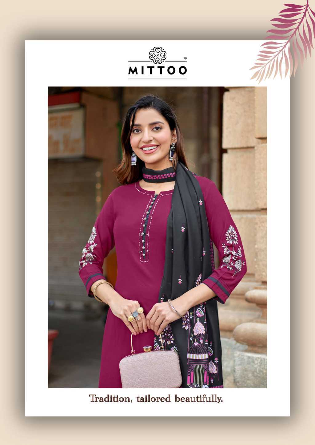 Mittoo Kalamay Kurti with Dupatta Bottom Rayon Catalog 6 Pcs (9) Mittoo Kalamay Kurti with Dupatta Bottom Rayon Catalog 6 Pcs - Image 10