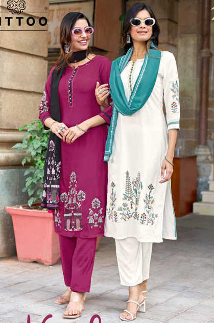 Mittoo Kalamay Kurti with Dupatta Bottom Rayon Catalog 6 Pcs Mittoo Kalamay Kurti with Dupatta Bottom Rayon Catalog 6 Pcs