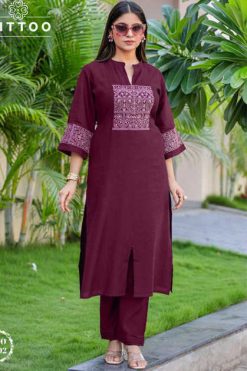 Mittoo Samyaa Viscose Kurti with Bottom Catalog 6 Pcs