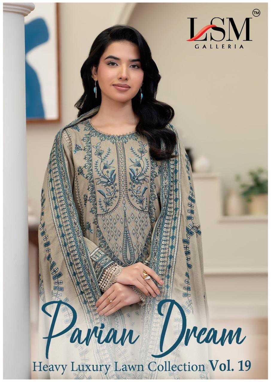 Parian Dream Heavy Luxury Lawn Collection Vol 19 Salwar Suit Catalog 6 Pcs (1) Parian Dream Heavy Luxury Lawn Collection Vol 19 Salwar Suit Catalog 6 Pcs - Image 2
