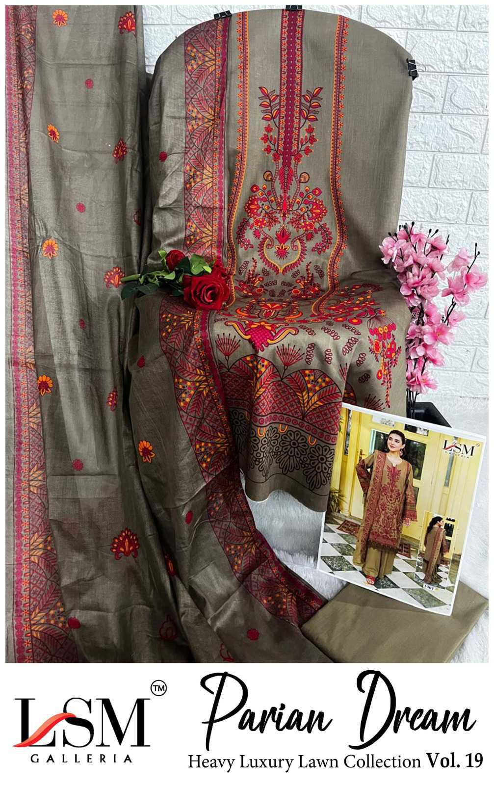 Parian Dream Heavy Luxury Lawn Collection Vol 19 Salwar Suit Catalog 6 Pcs (10) Parian Dream Heavy Luxury Lawn Collection Vol 19 Salwar Suit Catalog 6 Pcs - Image 11